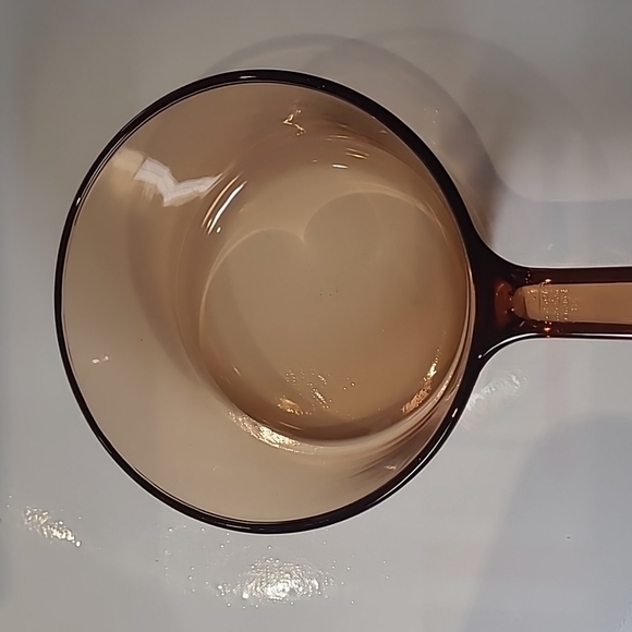 Corningware vision Amber glass saucer pot 1.5L France - Picture 2 of 6